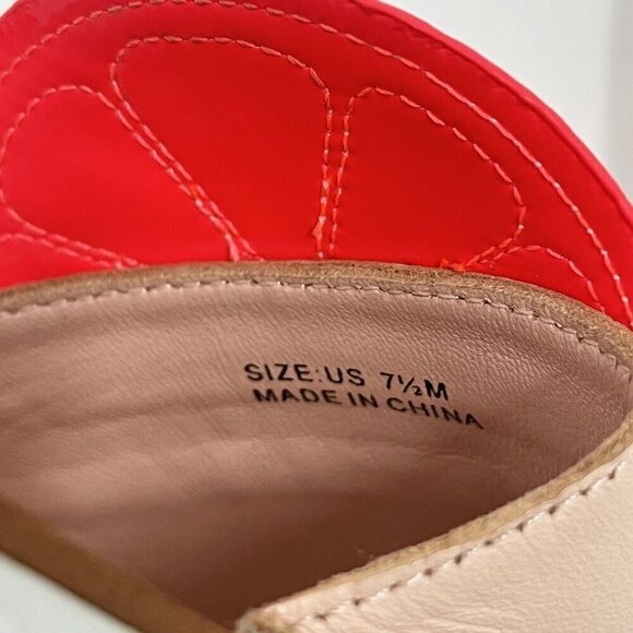 Kate Spade Main Squeeze Leather Slides Sz 7.5 - Picture 7 of 7